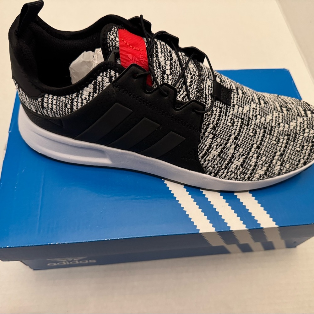 adidas Black, White & Red Knit Casual Runner